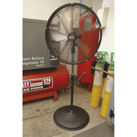 Industrial High Velocity Oscillating Pedestal Fan 20" 230V