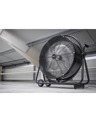 Industrial High Velocity Orbital Drum Fan 24" 230V