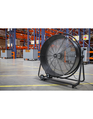 Industrial High Velocity Orbital Drum Fan 30" 230V