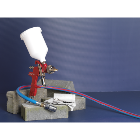 Workshop Series HVLP Gravity Feed Spray Gun 1.3mm Set-Up