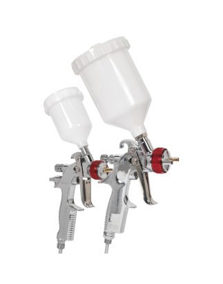 HVLP Top Coat/Touch-Up Gravity Feed Spray Gun Set