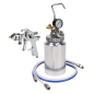 HVLP Pressure Pot System with Spray Gun & Hoses 1.7mm Set-Up