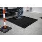 Tapis de sécurité isolant en caoutchouc pour électricien 1 x 1 m