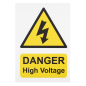 High Voltage Vehicle Warning Sign