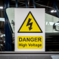 High Voltage Warning Sign 200 x 300mm