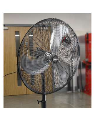 Industrial High Velocity Oscillating Pedestal Fan 30" 230V