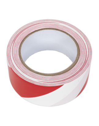 Ruban d'avertissement de danger 50 mm x 33 m rouge/blanc