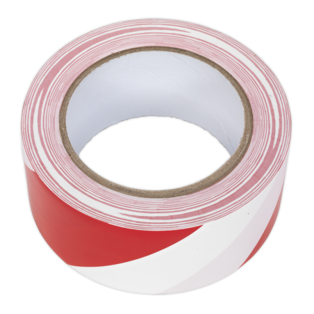 Ruban d'avertissement de danger 50 mm x 33 m rouge/blanc