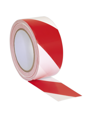 Ruban d'avertissement de danger 50 mm x 33 m rouge/blanc