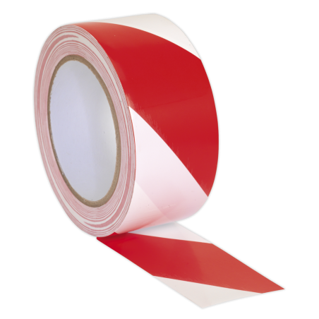 Ruban d'avertissement de danger 50 mm x 33 m rouge/blanc