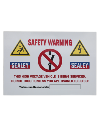 Hybrid/Electric Vehicle Warning Sign