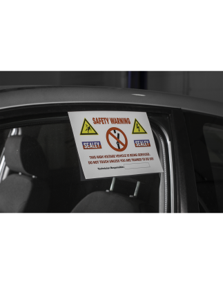 Hybrid/Electric Vehicle Warning Sign