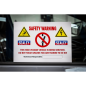 Hybrid/Electric Vehicle Warning Sign