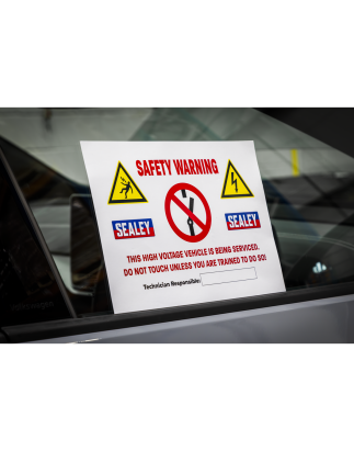 Hybrid/Electric Vehicle Warning Sign