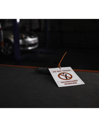 Hybrid/Electric Vehicle Keyring Warning Tag