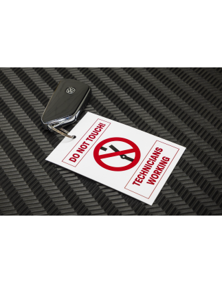 Hybrid/Electric Vehicle Keyring Warning Tag