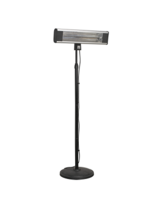 High Efficiency Carbon Fibre Infrared Patio Heater with Telescopic Floor Stand 1800W/230V