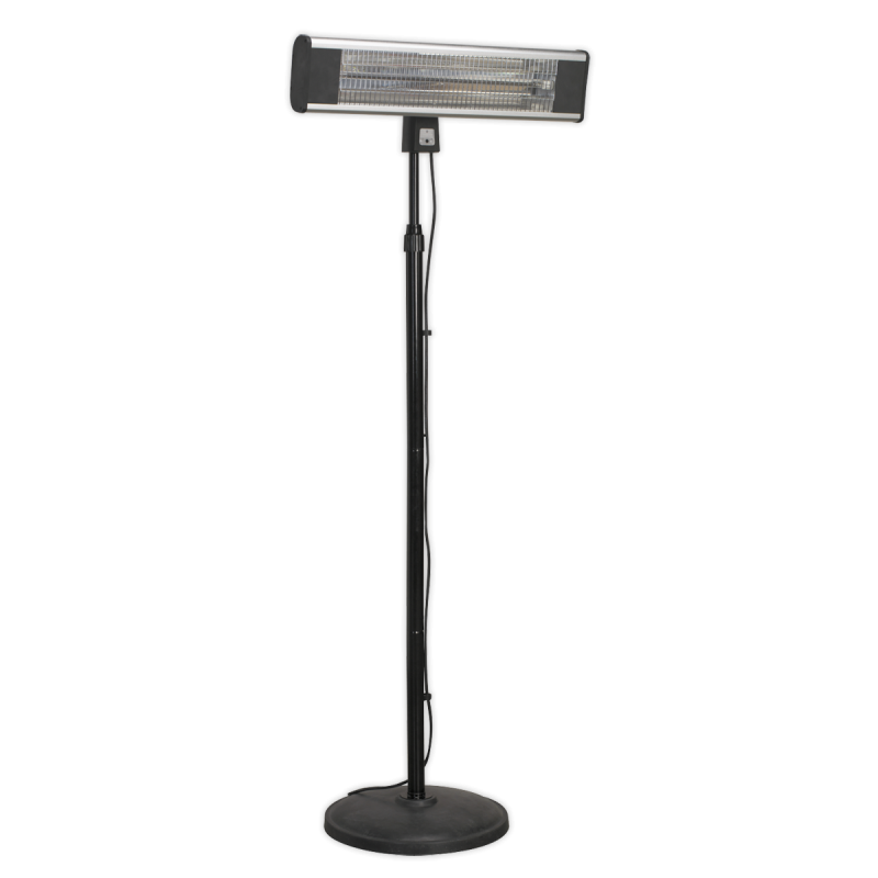 High Efficiency Carbon Fibre Infrared Patio Heater with Telescopic Floor Stand 1800W/230V