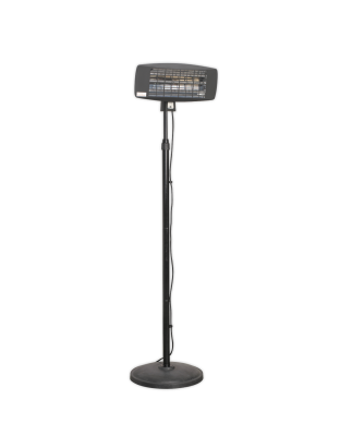 Infrared Quartz Patio Heater with Telescopic Floor Stand 2000W/230V