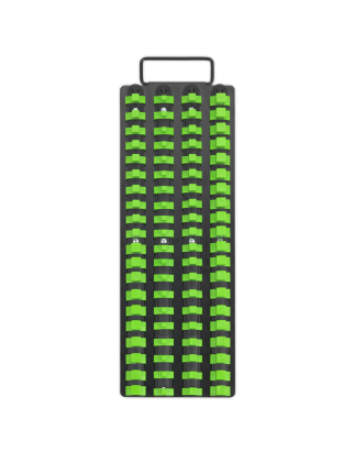 Socket Rail Tray 1/4", 3/8" & 1/2"Sq Drive - Hi-Vis Green