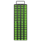 Socket Rail Tray 1/4", 3/8" & 1/2"Sq Drive - Hi-Vis Green