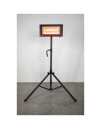 Infrared Quartz Heater with Tripod Stand 230V 1.2kW