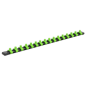 Socket Retaining Rail with 16 Clips 1/4"Sq Drive - Hi-Vis Green