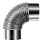 Coude 90° d'échappement/conduit en acier inoxydable pour IR13/IR16 100 mm