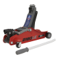 180° Handle Low Profile Short Chassis Trolley Jack 2 Tonne - Red