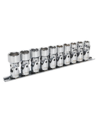 Universal Joint Socket Set 10pc 3/8"Sq Drive 6pt WallDrive® Metric