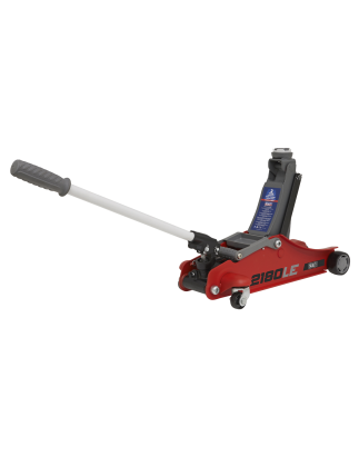 180° Handle Low Profile Short Chassis Trolley Jack 2 Tonne - Red