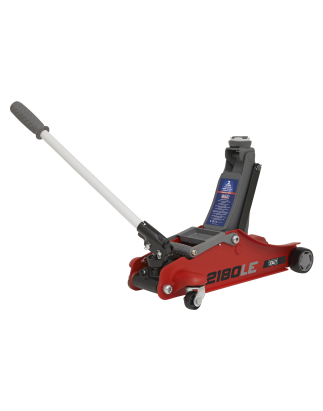 180° Handle Low Profile Short Chassis Trolley Jack 2 Tonne - Red