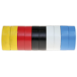 PVC Insulating Tape 19mm x 20m Mixed Colours Pack of 10