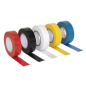 PVC Insulating Tape 19mm x 20m Mixed Colours Pack of 10