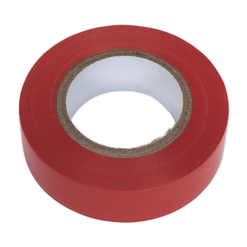 Ruban Isolant PVC 19mm x 20m Rouge Paquet de 10