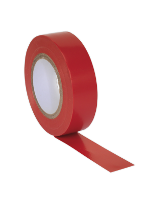 Ruban Isolant PVC 19mm x 20m Rouge Paquet de 10