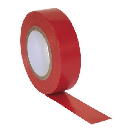 Ruban Isolant PVC 19mm x 20m Rouge Paquet de 10