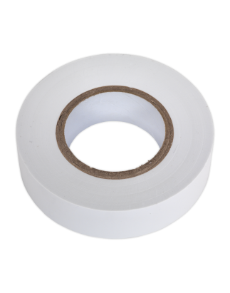 PVC Insulating Tape 19mm x 20m White Pack of 10