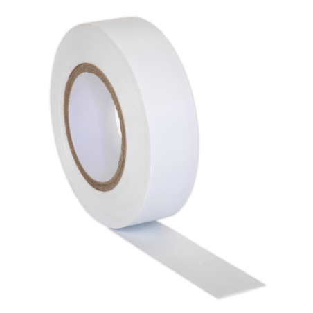 PVC Insulating Tape 19mm x 20m White Pack of 10