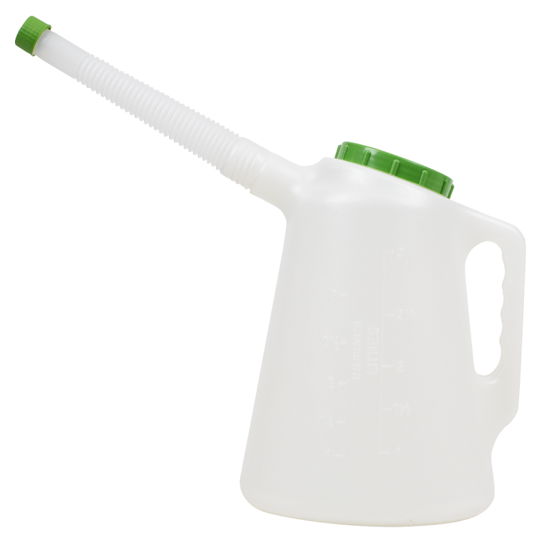 Oil Container with Flexible Spout 3L - Green Lid