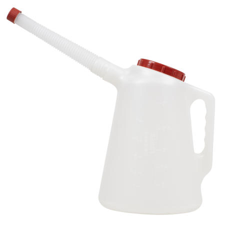 Oil Container with Flexible Spout 3L - Red Lid