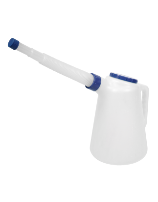 Oil Container with Flexible Spout 5L - Blue Lid