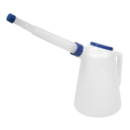 Oil Container with Flexible Spout 5L - Blue Lid