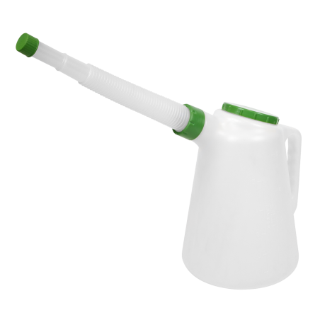 Oil Container with Flexible Spout 5L - Green Lid