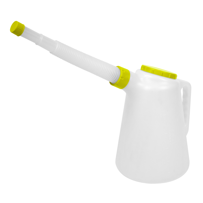 Oil Container with Flexible Spout 5L - Lime Lid