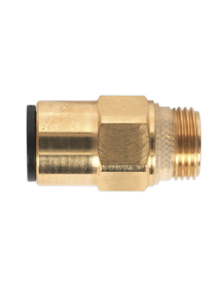 Brass SuperThread Straight Adaptor 12mm x 3/8"BSP Pack of 2 (John Guest Speedfit®)