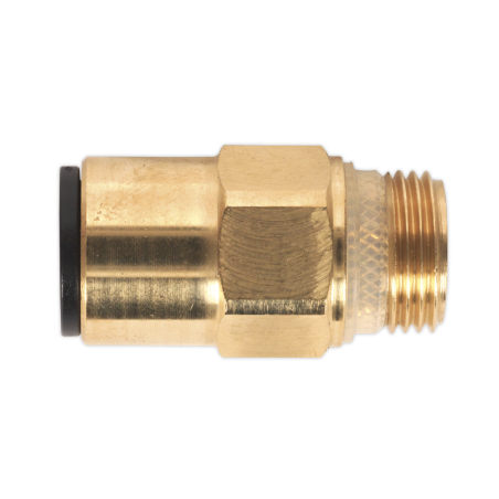 Brass SuperThread Straight Adaptor 12mm x 3/8"BSP Pack of 2 (John Guest Speedfit®)