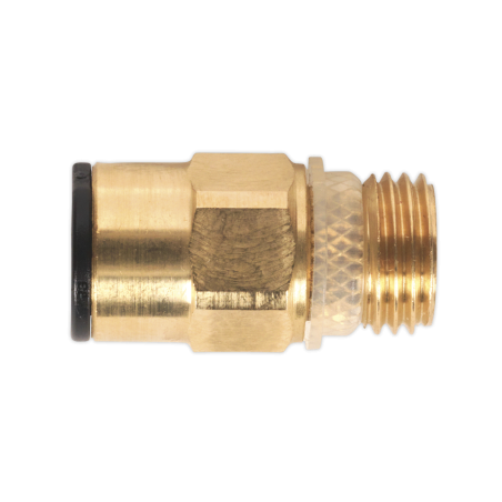 Brass SuperThread Straight Adaptor 8mm x 1/4"BSP Pack of 2 (John Guest Speedfit®)