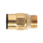 Brass SuperThread Straight Adaptor 8mm x 1/4"BSP Pack of 2 (John Guest Speedfit®)