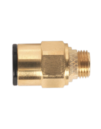 Brass SuperThread Straight Adaptor 8mm x 1/8"BSP Pack of 2 (John Guest Speedfit®)